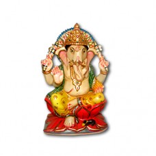 Pure Makrana Marble Ganesh Idol-MRB-GEN015