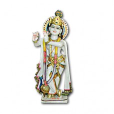 Pure Makrana Marble Krishna Idol-MRB-KRI003