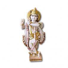 Pure Makrana Marble Krishna Idol-MRB-KRI007