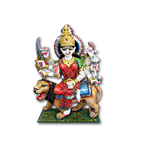 Pure Makrana Marble Durga Idol-MRB-DUR005