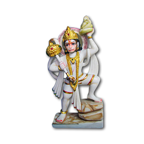 Pure Makrana Marble Hanuman Idol-MRB-HNU001