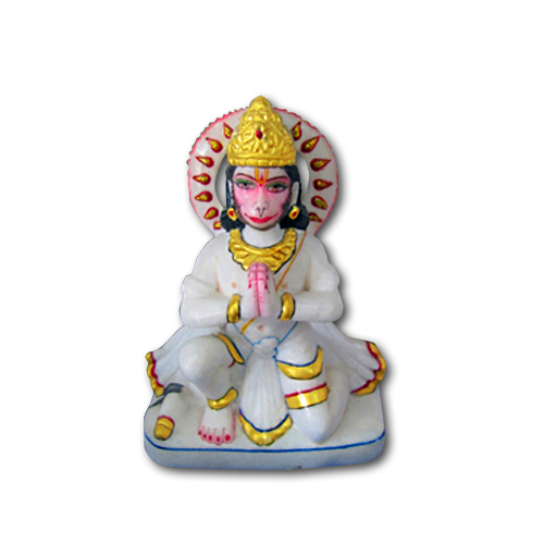Pure Makrana Marble Hanuman Idol-MRB-HNU003