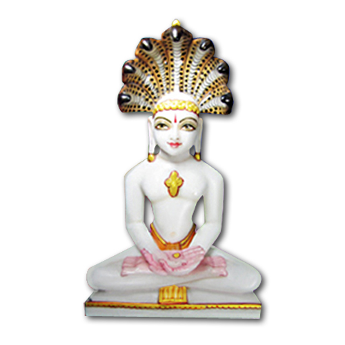 Pure Makrana Marble Mahavir Idol-MRB-MVR002