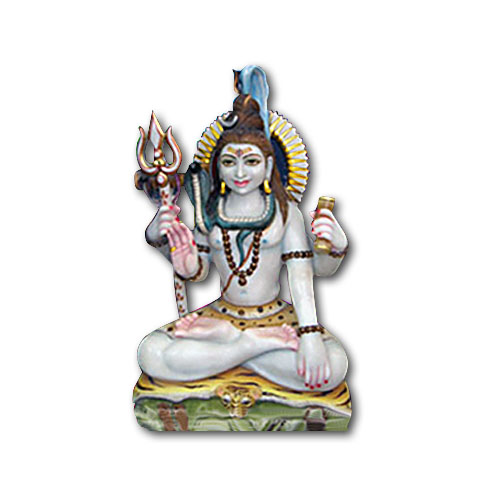 Pure Makrana Marble Shiva Idol-MRB-SIV002