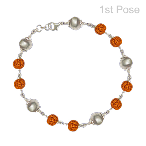 Parad Rudraksha Bracelet ( 5 Beads )-PRD-BR003